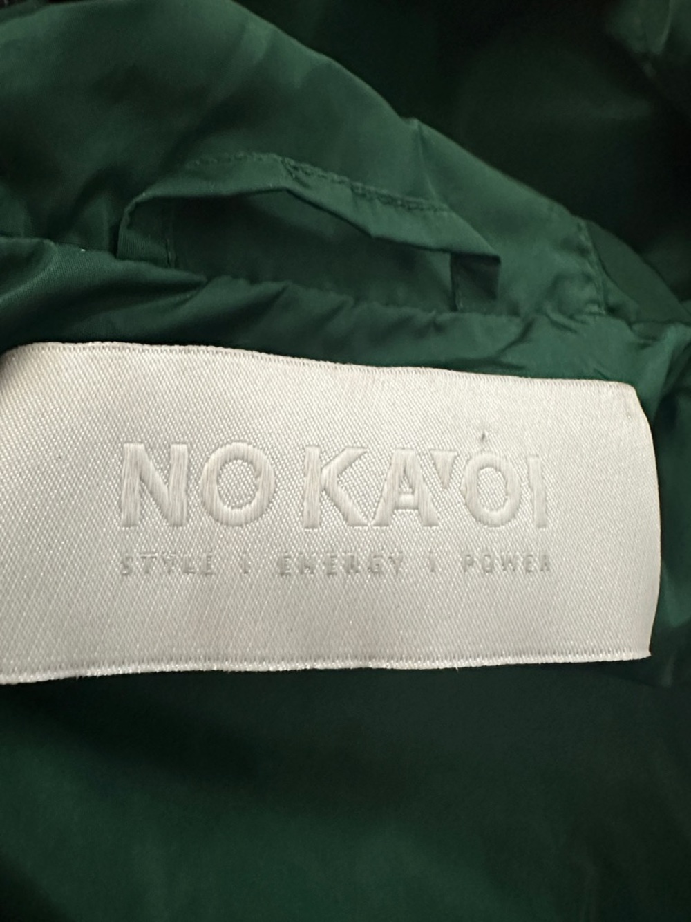 NO KA'OI Emerald Green Jacket - Bold Green Label